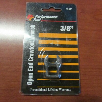 Performance Tool Open End Crowfoot Wrench - 3/8'' - W441 - New  (B 17)