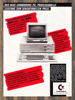 Commodore PC 10 - Advertising Advertisement Original Advert 1985 (4)