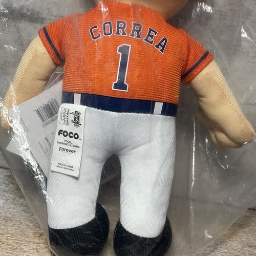 MLB Houston Astros Carlos Correa #1 Baseball Player Plush Figure 11" FOCO New - Picture 3 of 10