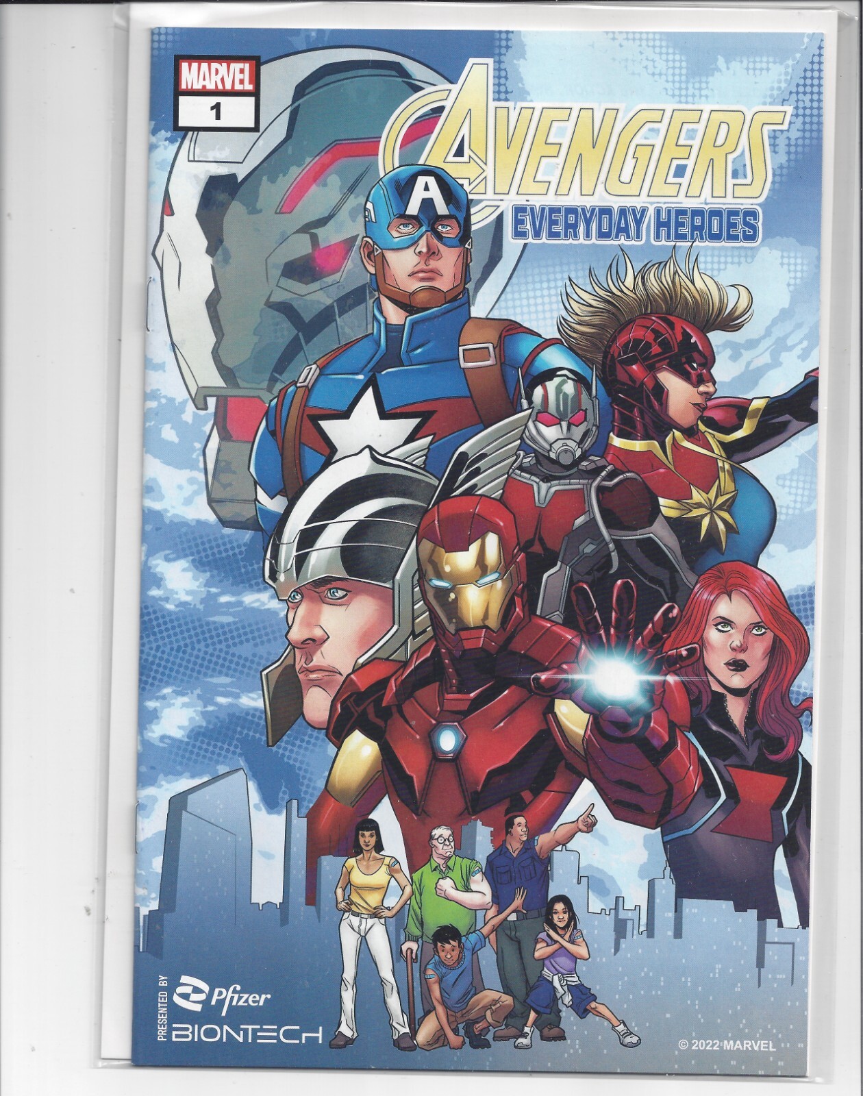 Avengers #1 Everyday Heroes Pfizer BioNTech Comic Rare One-Shot Promotion promo