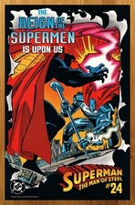 1993 Superman The Man of Steel Print Ad/Poster Supermen Bogdanove Promo Art 90s