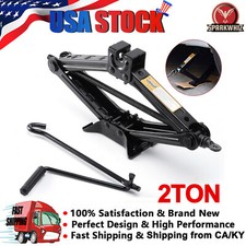 2 Ton Wind Up Scissor Jack Lift For Auto Car Van Handle Speed Garage Emergency