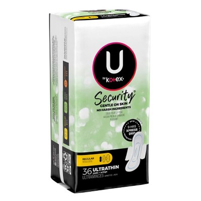 Feminine Pad U by Kotex Security Ultra Thin with Wings