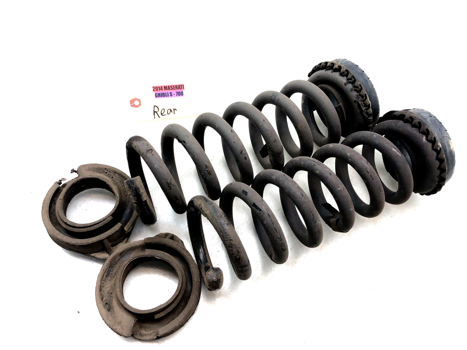 2014-2017 MASERATI GHIBLI S Q4 LEFT & RIGHT REAR COIL SPRING OEM.