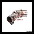 Tube Intermédiaire Raccord Collecteur Silencieux pour Kawasaki ER6 / 2006 à 2011