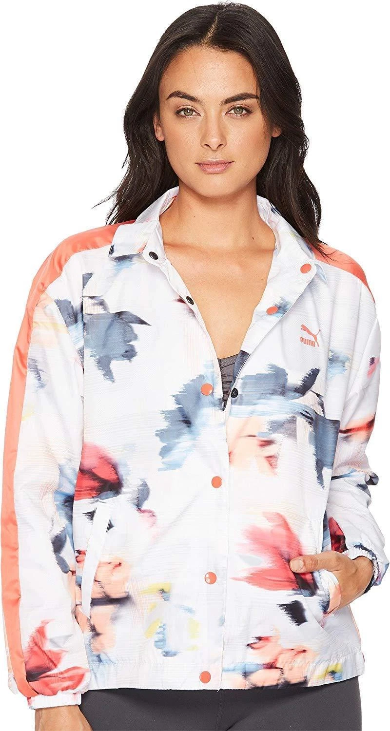 PUMA Womens Classics Logo T7 Coach Jacket Size Small ~NWT