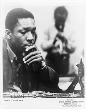8" x 10" 1960 John Coltrane,saxophone