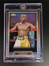 Floyd Mayweather Jr 2024 Topps Chrome Bronze Refractor Numbered 167/225 TMT #33