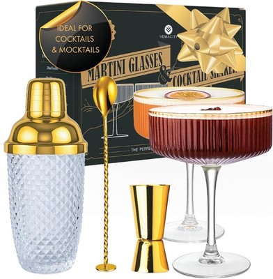 VEITY - Luxury Espro i s | Gold Cotail Shaker Set + 2