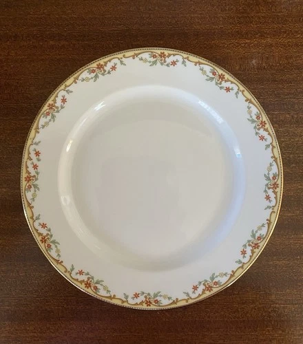 Vtg Limoges Vignaud The Meuse Salad Plate. Floral Edges France