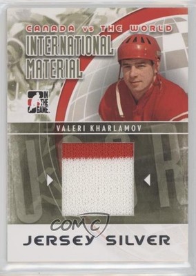 2011-12 ITG Canada VS the World Silver Jersey Valeri Kharlamov #IMM-44 HOF