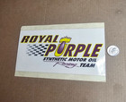 VINTAGE 6" ROYAL PURPLE SYNTHETIC MOTOR OIL RACING TEAM STICKER AUTOMOTIVE RACE — photo 1