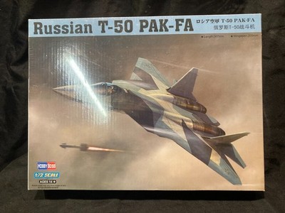 Hobby Boss Russian T-50 PAK-FA 1/72 #87257 Plane Model Sealed in Box