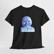 AI Baby Holding Laugh Meme T-Shirt | Viral Meme Graphic