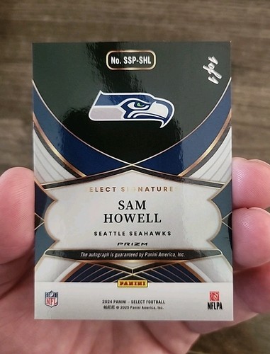 2024 Panini Select 1/1 Sam Howell Black Prizm Select Signatures Auto #SSP-SHL - Picture 2 of 3