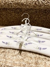   12.99    100 cotton embroidered padded hanger 4 pcs  made in England  