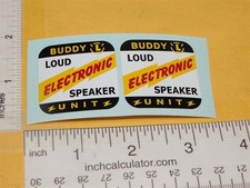 Buddy L Electronic Loud Speaker Truck Replacement Stickers BL-210