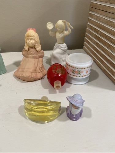 Vintage 70’s AVON Decanter Perfume Cologne Lot (15) Milk Glass Animals Victorian - Picture 5 of 10