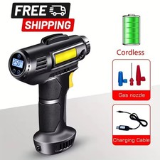 Portable Wireless Air Compressor Lcd Tire Inflator For Car Bike Balls