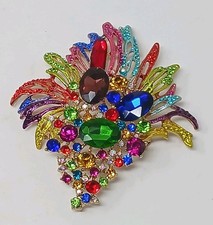Brooch with Rhinestone, Pin for DIY Decoration, Cake, Bouquet - MultiColor