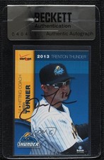 BAS 2013 Brandt Verizon Trenton Thunder Justin Turner Seal of Authenticity 3c7
