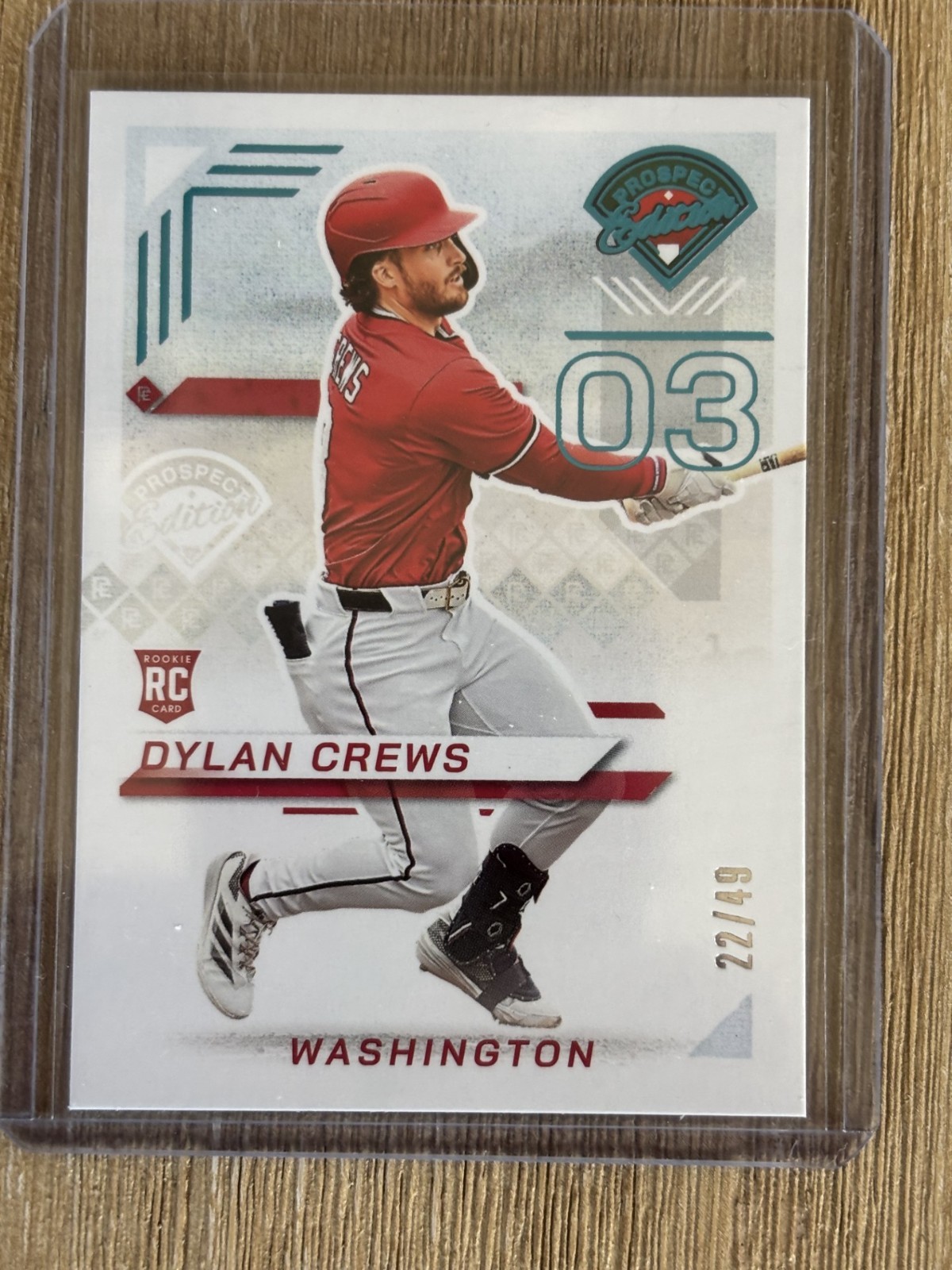 2025 Panini Prospect Edition Dylan Crews Teal #'d 22/49!!