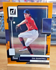 2022 Donruss Holo Orange Cal Quantrill #112 Cleveland Guardians Parallel