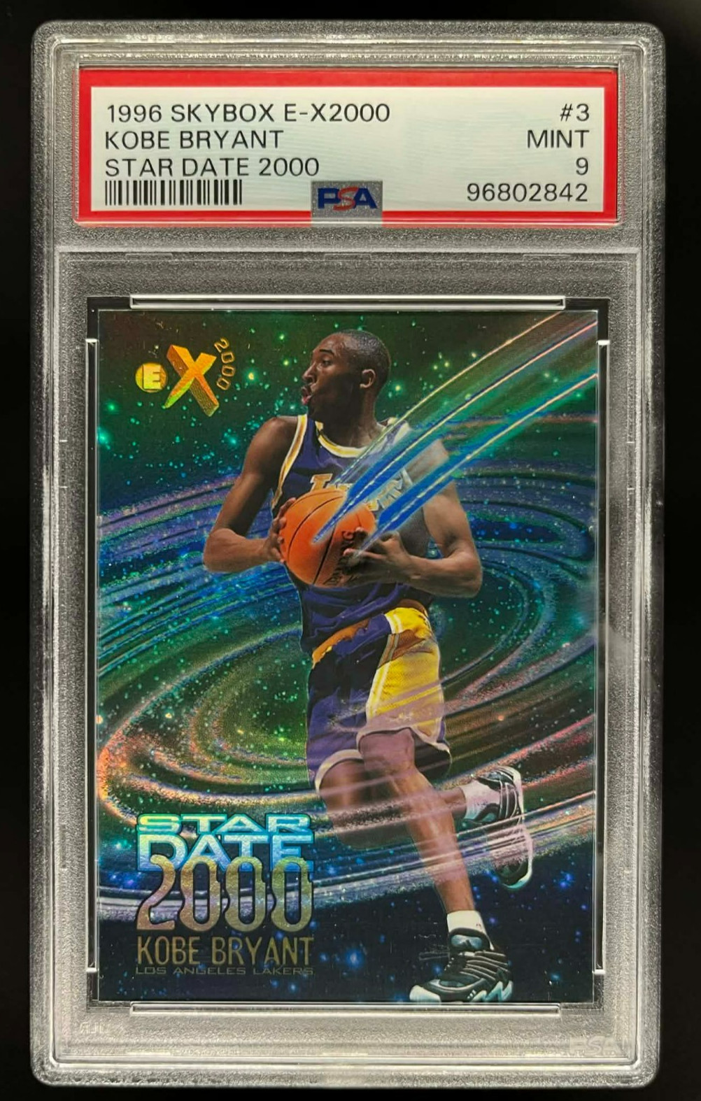 Kobe Bryant 1996 Skybox E-X2000 #3 Star Date 2000 Price Guide