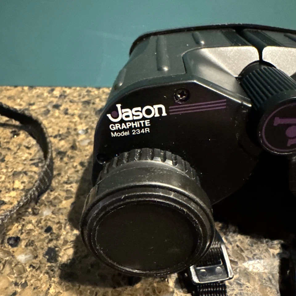 Jason Graphite Compact Binoculars  Model 234R Empire 7x25 378 Ft At 1000 Yd Case - Image 3 of 4