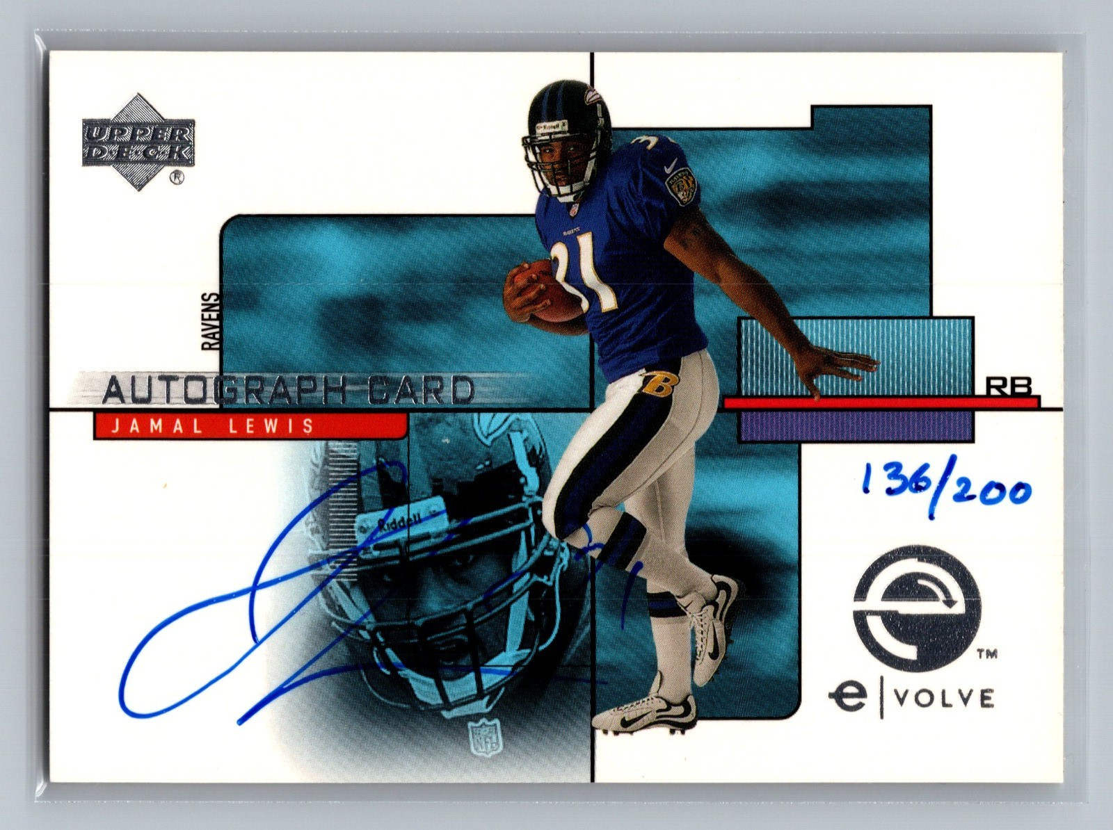 2000 Upper Deck - Evolve Autographs Jamal Lewis #JL-A /200 (AU, RC)