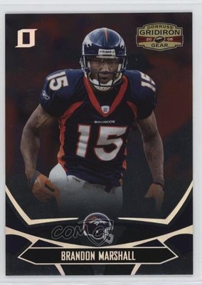 2008 Donruss Gridiron Gear Silver O's 24/250 Brandon Marshall #32 oh4