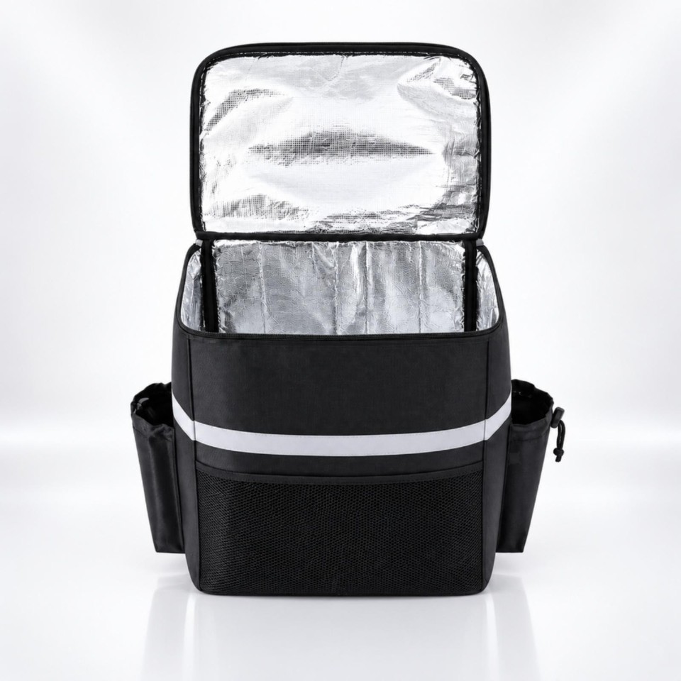 Food Backpack Reflective Insulated Backpack Adjustable for Couriers ...