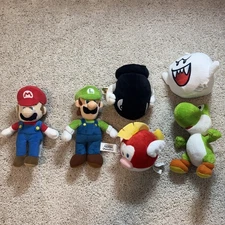 New Nintendo Super Mario Bros 8” Plush LOT OF 6 Good Stuff