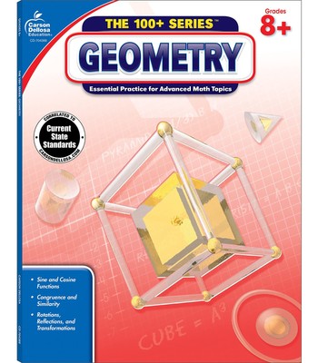 Carson Dellosa The 100 Series Geometry Workbook, Math Book for Grades 8 and ...