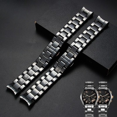 High end glossy ceramic watch band strap for Armani AR1400 1403 1410 1416 1446