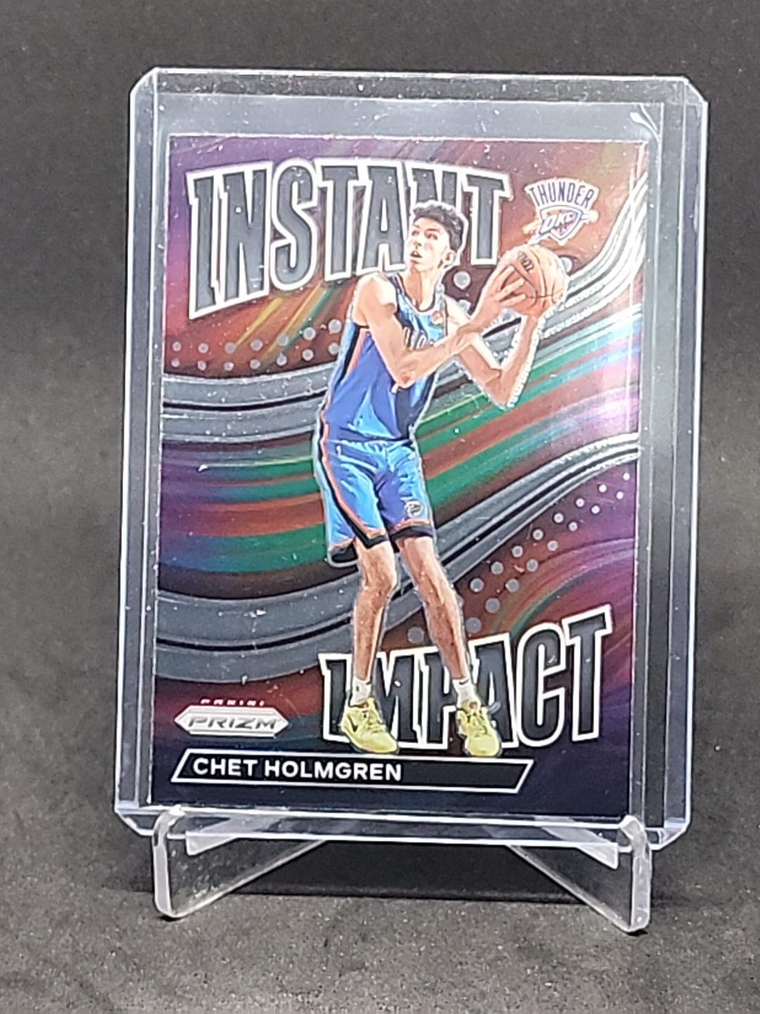 2022-23 Panini Prizm Instant Impact Chet Holmgren Rookie RC #2 SP Holo