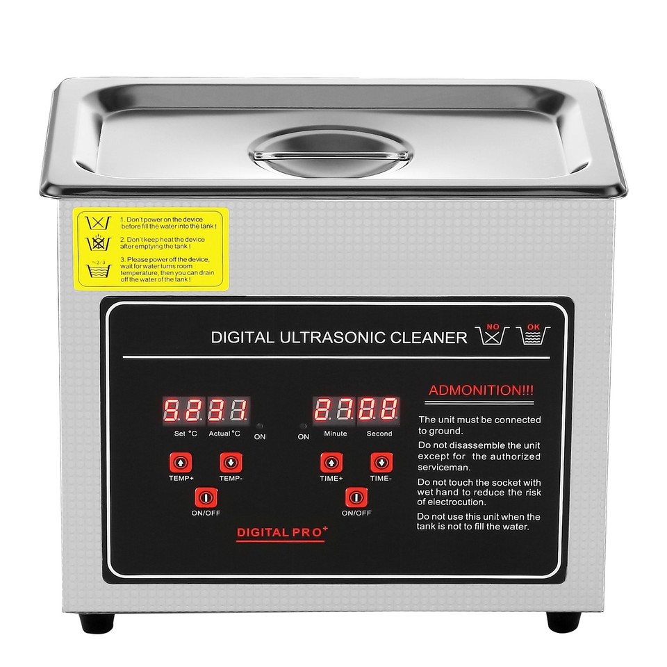 Uimoso 3L Ultrasonic Cleaner with Timer Heating Machine Digital Sonic ...