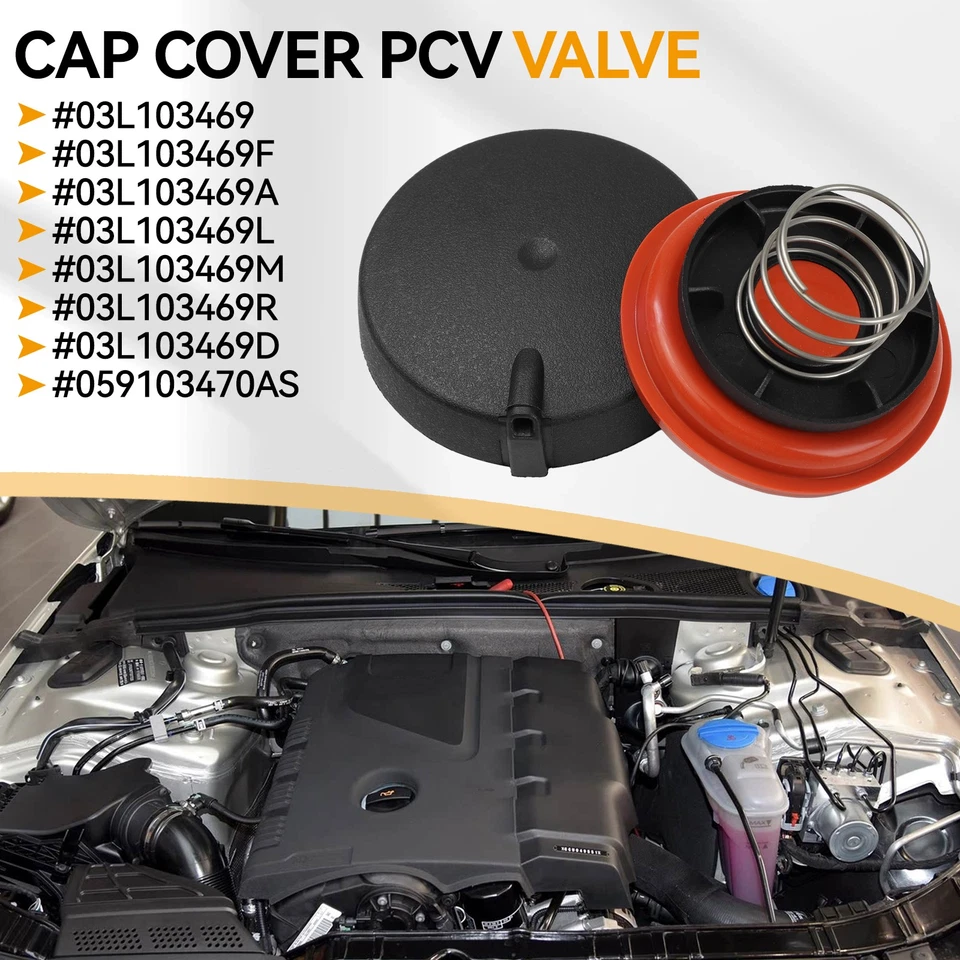 For Audi Vw Seat Skoda 1.6 2.0 3.0 TDI Valve Cover PCV Valve Membrane 03L103469 - Image 2 of 4