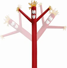 20ft Sky Air Puppet Dancer Inflatable Arm Flailing Tube Man Attachment - Red 