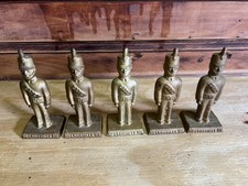 5 VINTAGE 1974 Cast Iron International Harvester IH CADET Statues