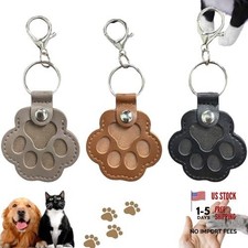 3 Pcs Dog Fur Storage Keychain, Cute Leather Paw Keychain Pet Hair Keepsake
