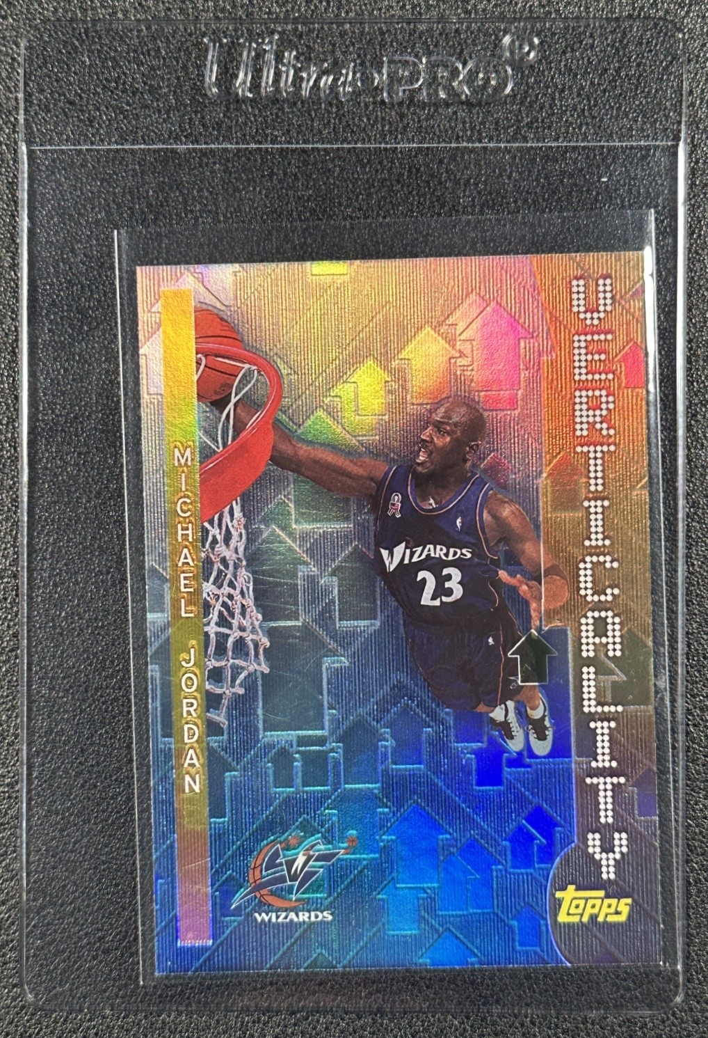 MICHAEL JORDAN 2002-03 TOPPS #V8 VERTICALITY HOLO WIZARDS
