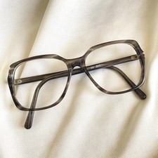 Vintage Unisex Charcoal Eyeglasses Frames Glasses Square FRANCE 54 20