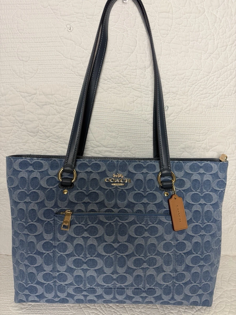 Coach Tote Blue Bags & Handbags for Women for sale - eBay