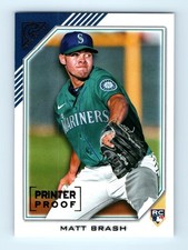 Matt Brash Seattle Mariners 2022 Topps Gallery Gold RC PRINTER PROOF #145