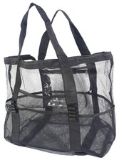 Mesh Beach Bag,Large,Cruise Travel, Toys Pool Bags for Travel Cruise,Black