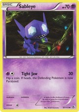 Sableye - 61/113 - Uncommon (Lp) Legendary Treasures - Psychic Pokémon on eBay