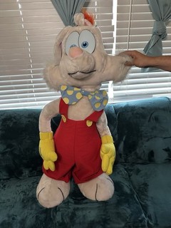 Rare 1988 Roger Rabbit 4 Foot Large Plush Doll Figure Store Display Vintage