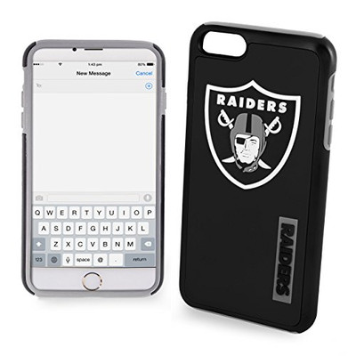 FOCO NFL Las Vegas Raiders Hybrid Case For iPhone 8+, 7+, 6S+, 6+ (5.5'')