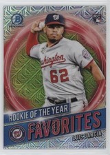 2021 Bowman Rookie of the Year Favorites Mega Box Mojo Refractor Luis Garcia 6x9
